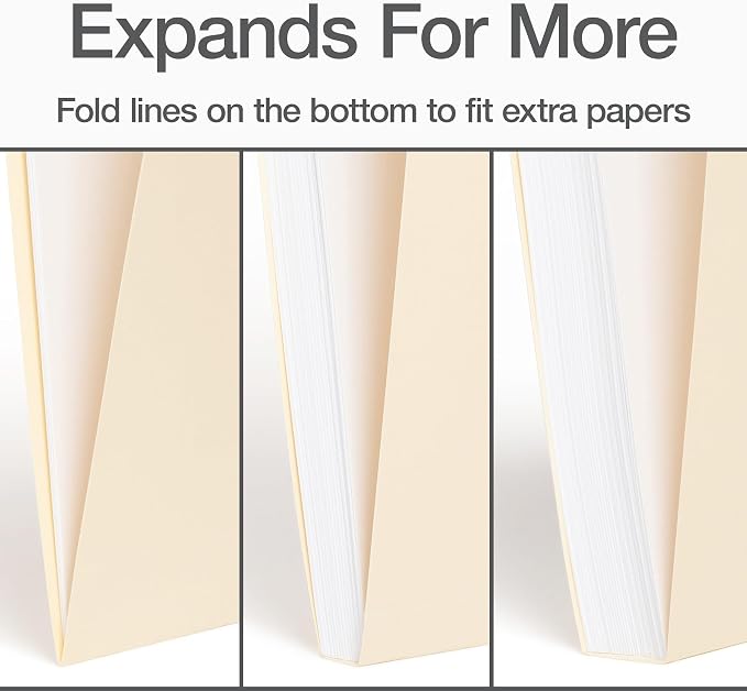 Oxford File Folders, 36 Pack, Letter Size, 3 Tabs, Durable Manila Paper - Image 4