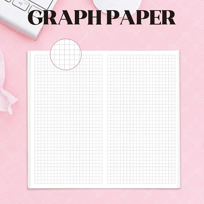 Travelers Notebook Inserts, Small Graph Paper Sketchbook, Standard Regular TN - Image 3