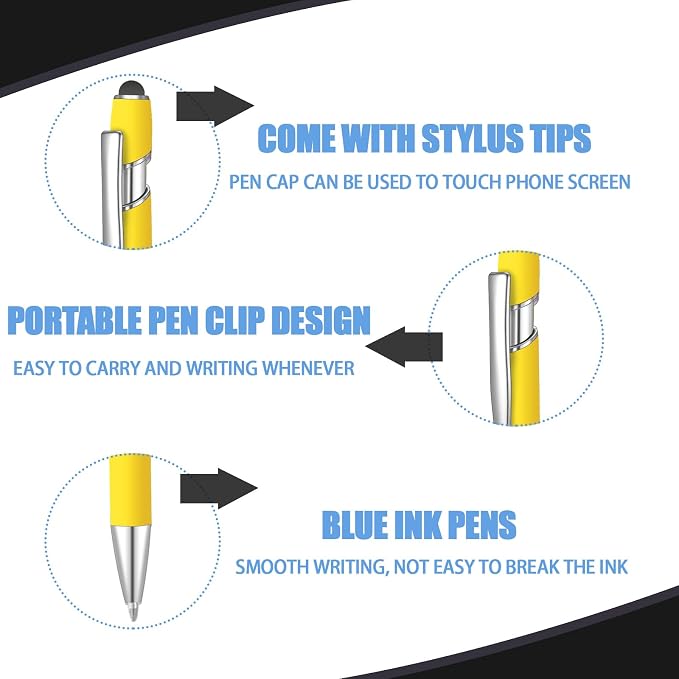 6 Pcs Blue Ink Ballpoint Pen - Image 4