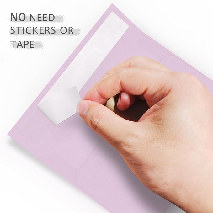 Colored Envelopes Self Seal A7 50 Pack, 10 Colors, Goefun 5.25 x 7.25 Printable - Image 3