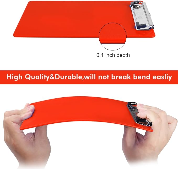TFDLCG zm 2 PCS Red Plastic Clipboards Nursing Clipboard, Teacher Clip Boards - Image 4