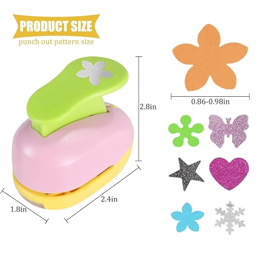 6 Pcs Colorful Craft Hole Punch - Image 2