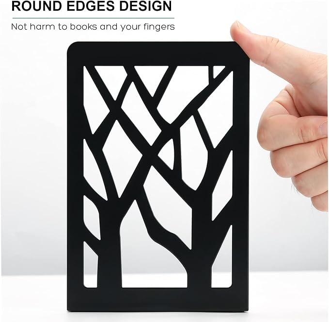 MaxGear Book Ends Tree Design Bookends - Image 2