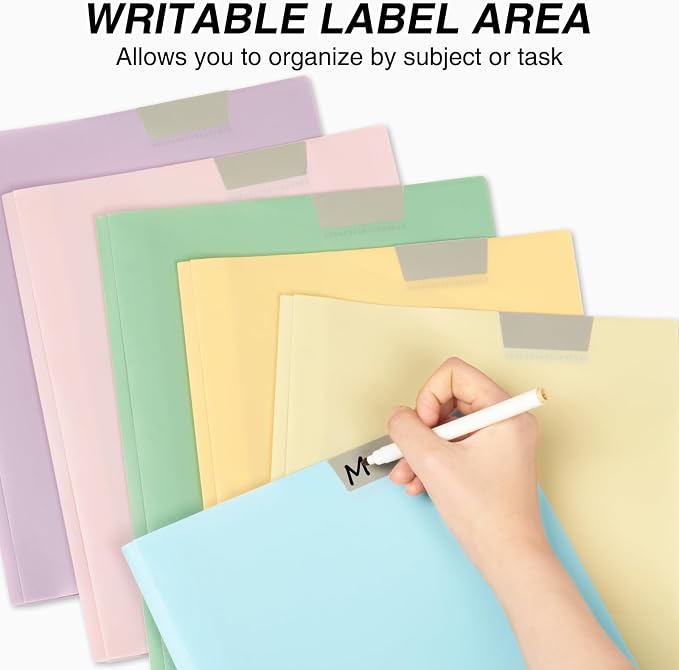 Sooez 6 Pack Plastic Folders - Image 2