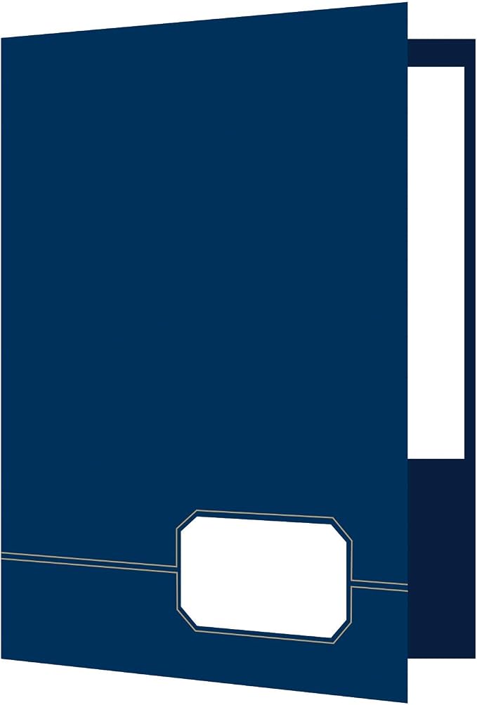 Oxford Monogram Executive Twin Pocket Folders, Letter Size, 4 Pack by Oxford