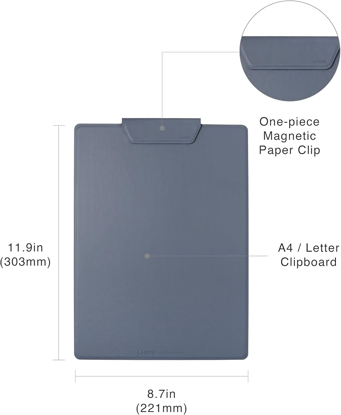 LHiDS Magnetic Clipboard – Slim Leather Writing Board - Image 6
