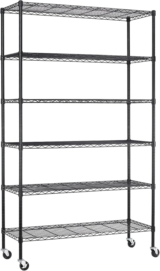 BestOffice | 6-Tier Wire Storage Shelves by BestOffice