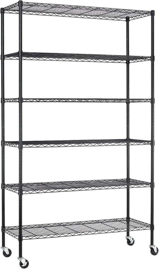 BestOffice | 6-Tier Wire Storage Shelves by BestOffice