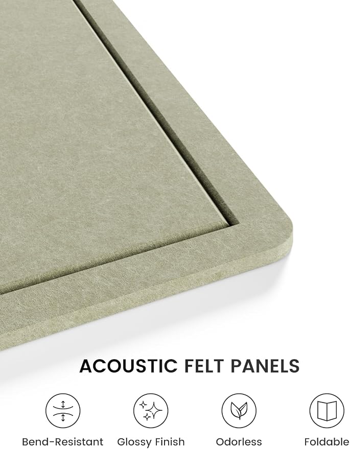 Fluxynara Large Bulletin Board, 47.2" x 35.4" Cork Board Alternative - Image 3
