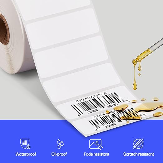 NEW HP WORKSOLUTIONS HPKER3X1PK2 3X1 LABEL 2 ROLLS OF 1375 (2750 SHEETS)-DeskLoop Office