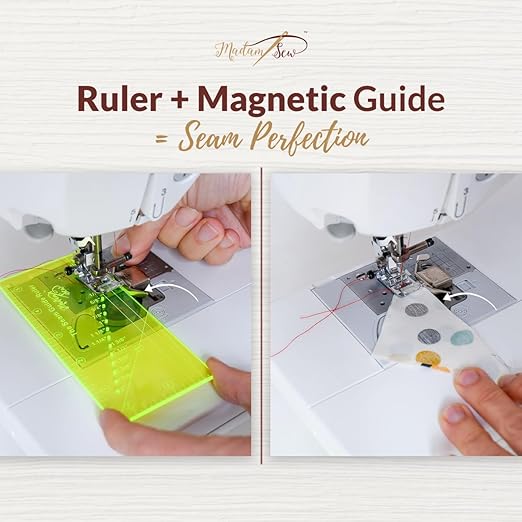 Madam Sew Seam Allowance Ruler & Magnetic Seam Guide - Image 3