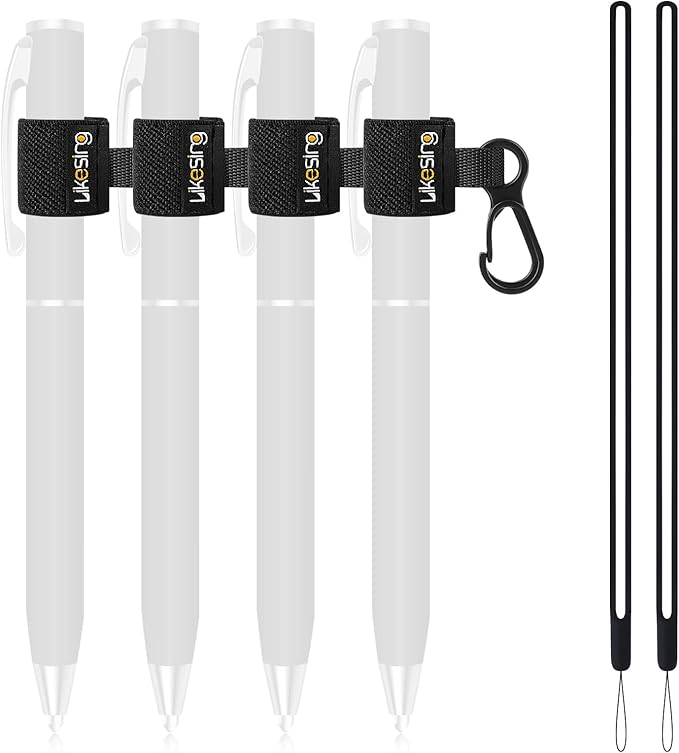 Likesing Pen Holder for Lanyard, Portable Elastic Retractable Pencil Holder by Makelifethewayyoulike