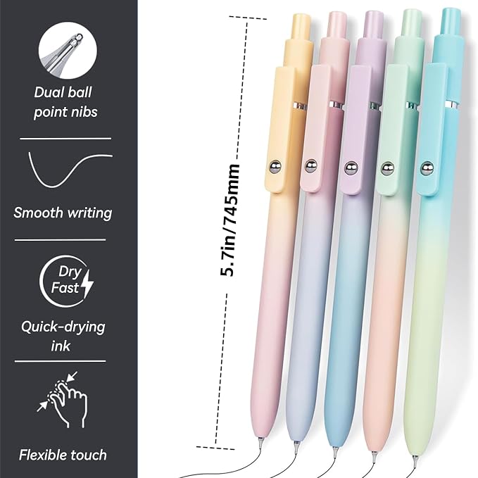 ACEES Gel Pens, Office Desk Accessories, Quick Dry Pens - Image 3