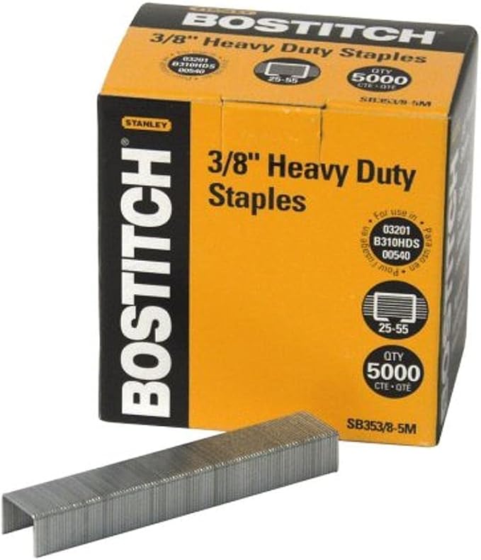 Bostitch Office Heavy Duty Premium Staples, 25-55 Sheets, 0.375 Inch Leg by BostitchOfficeProducts