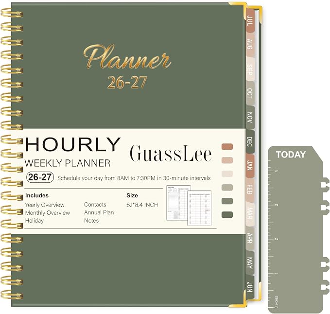2026-2027 Academic Planner, Weekly & Monthly Appointment Book from Jul. 2026 by GuassLee