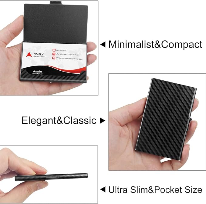 Slim Minimalist Business Card Holder - Image 7