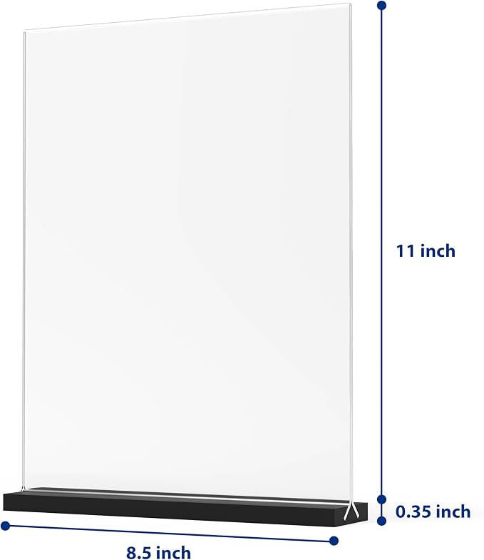 3Pack 8.5x11 Acrylic Sign Holder - Image 2