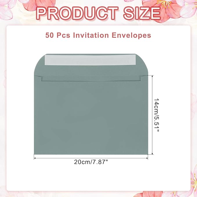 PATIKIL 7.5x5.5 Inch Invitation Envelopes - Image 2