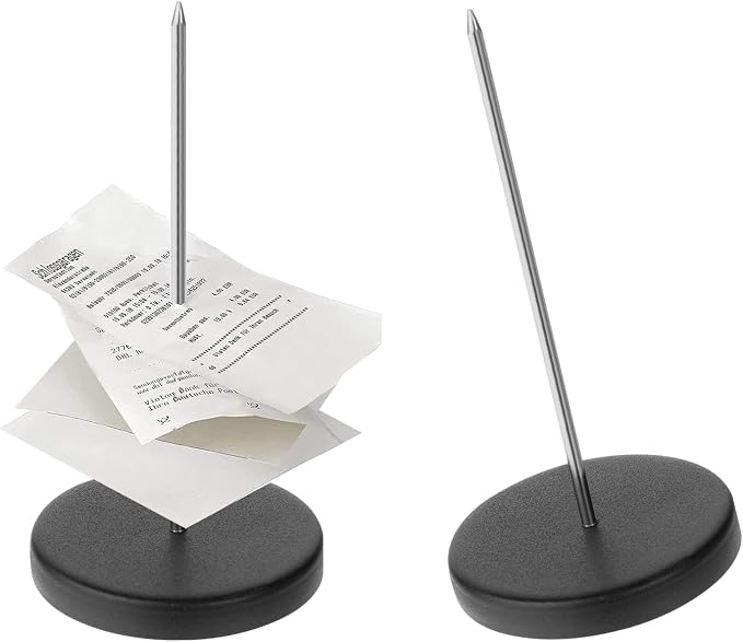 Desk Receipt Holder Spike Ticket Holder Bill Fork Metal Ticket Stabber by Acooruiteng