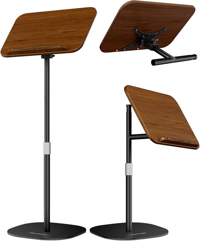 aboutool 2 in 1 Dual-use Floor Book Stand & Desktop Book Stand, Height by aboutool