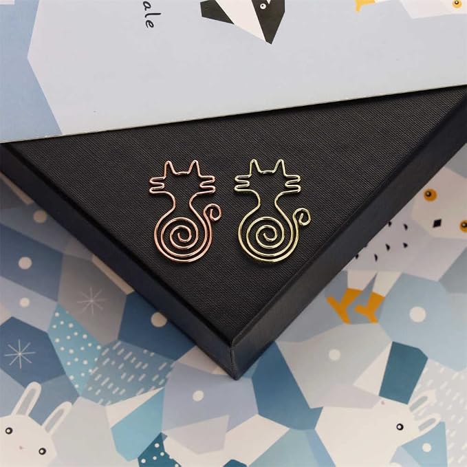 OWLFAVO 40pcs Cat Shape Paper Clips - Image 3