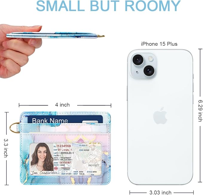 Slim Minimalist Pocket Credit Card Holder Wallet RFID Blocking Lightweight Thin - Image 4