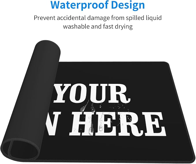 OHORTEB Custom Mouse Pad with Photo, Personalized Image Text Laptop Desk Mat - Image 3