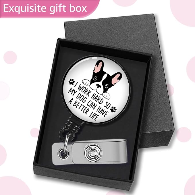 I Work Hard So My Dog Can Have a Better Badge Reel Retractable - Image 4