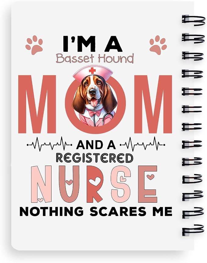Ninety3POD I'm a Basset Hound Mom and a Registered Nurse Nothing Scares Me - Image 2