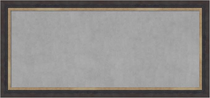 Amanti Art Black Framed Magnetic Board 25x53 Oversize Vision Board by AmantiArt