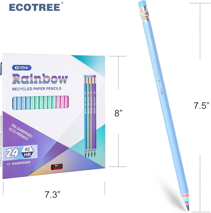 ECOTREE Pre-Sharpened Pencils #2 Cute Number 2 Pencils - Image 7