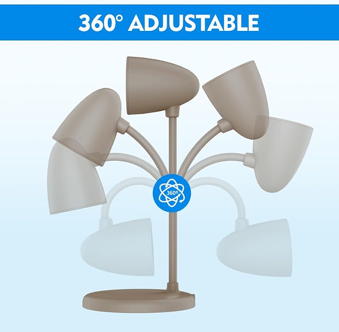 LED Desk Lamp for Home Office, 3 Light Colors, Table Lamp, Dimmable Reading - Image 6