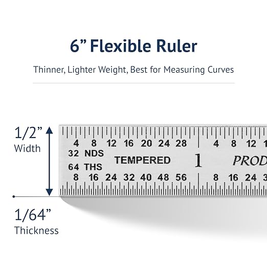 PEC Tools 6" Flexible Machinist Rule - Image 9