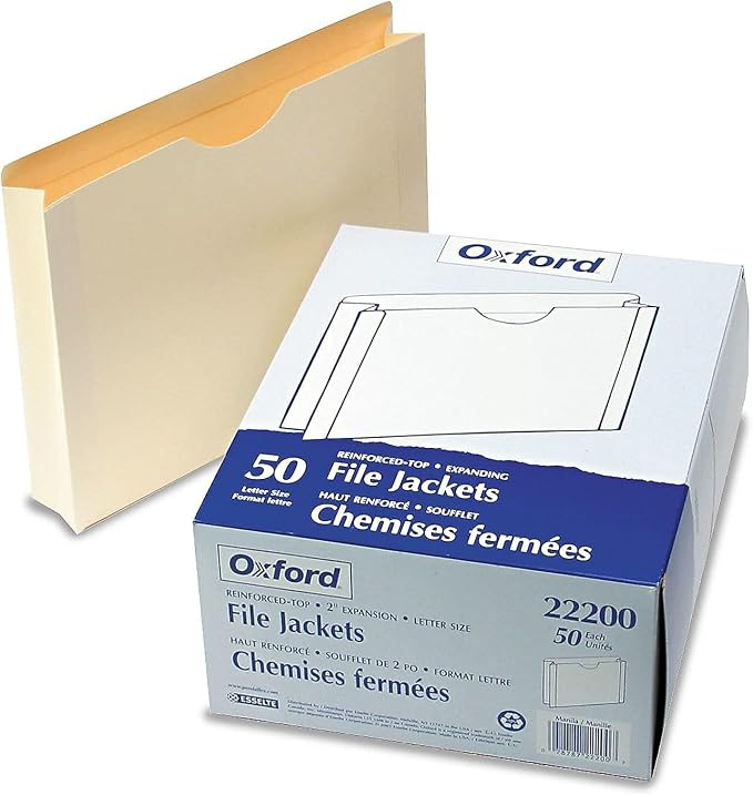 Pendaflex File Jackets, Letter Size, Reinforced Straight-Cut Tabs - Image 2