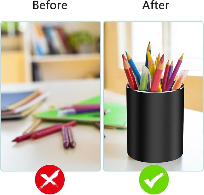 Pen holder, aluminum alloy waterproof pen holder, desktop simple and modern - Image 4