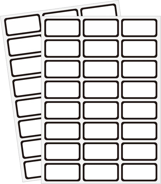STARLIBOO Removable Labels, Blank Freezer Labels by STARLIBOO