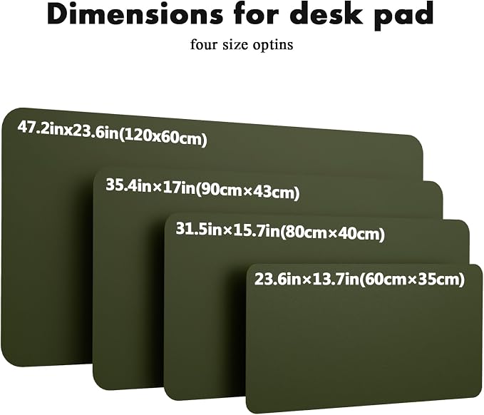 YSAGi Double-Sided Desk Pad, 31.5"x15.7" Leather Desk Mat, Eco Cork Desk Pad - Image 8