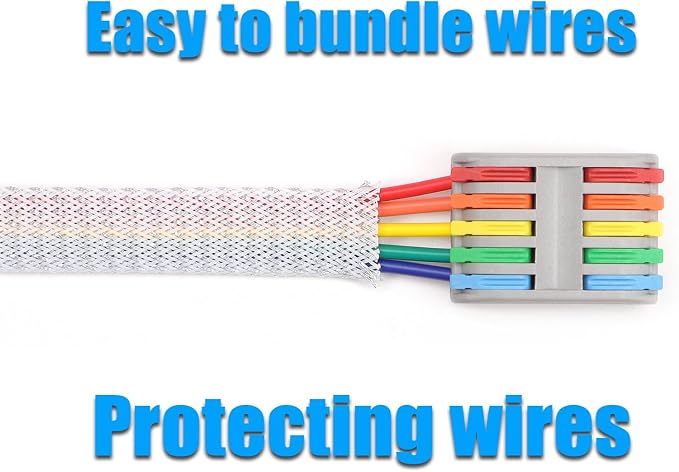 25ft PET Expandable Braided Cable Sleeve 13/16inch Pet Braided Cable Sleeve - Image 6