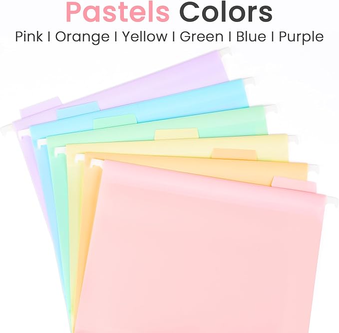 Sooez Extra Capacity Plastic Hanging File Folders, File Organizer - Image 8