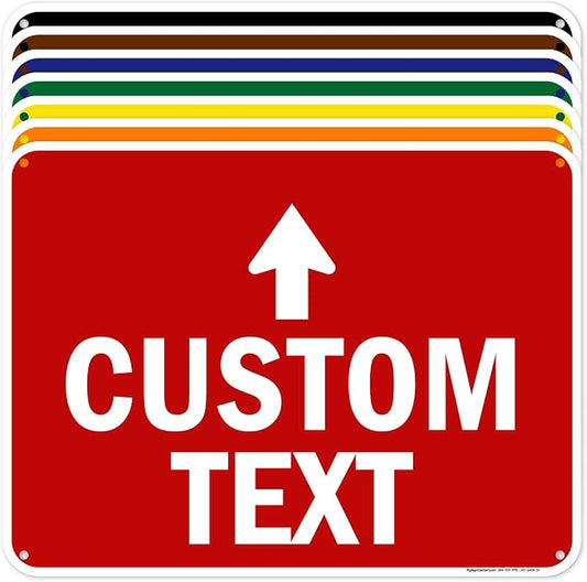 Custom Arrow, Custom Directional Sign, Up Arrow, 18x24 Inches, 55 mil thick by MySignCenter
