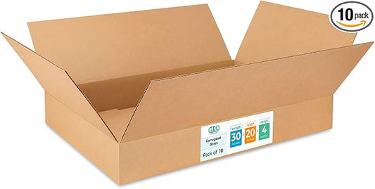 Large Shipping & Moving Boxes 30x20x4 inches by IDLPackaging