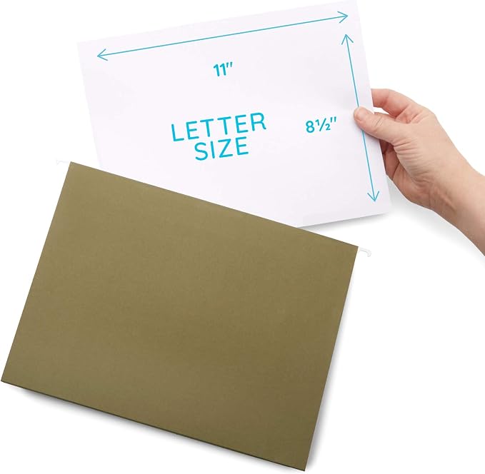 Blue Summit Supplies Extra Capacity Hanging File Folders, 25 Reinforced Hang - Image 2