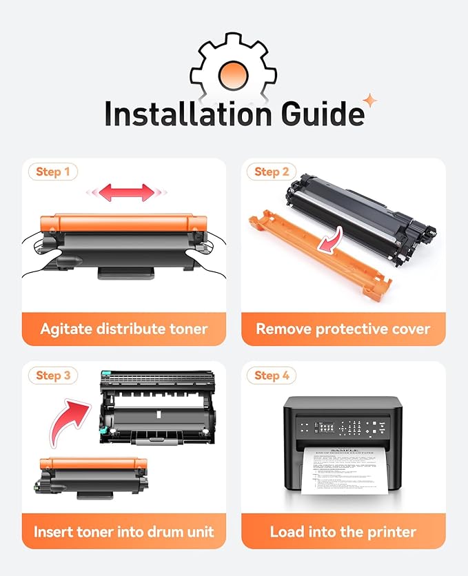 DR830 Drum Unit(Not Toner) 2-Pack Replacement for Brother DR830XL DR-830 Drum Unit use with DCP-L2640DW HL-L2460DW HL-L2405W HL-L2480DW MFC-L2820DW MFC-L2807DW MFC-L2760DW HL-L2400D HL-L2865DW Printer-DeskLoop Office
