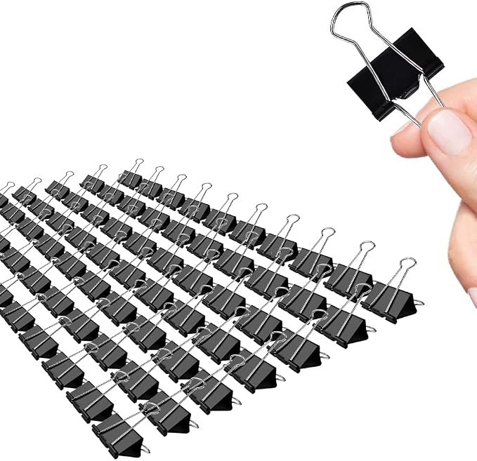Binder Clips 1 Inch, 72 Pack, Standard 25mm Clamps, Capacity 0.47 Inch - Image 8
