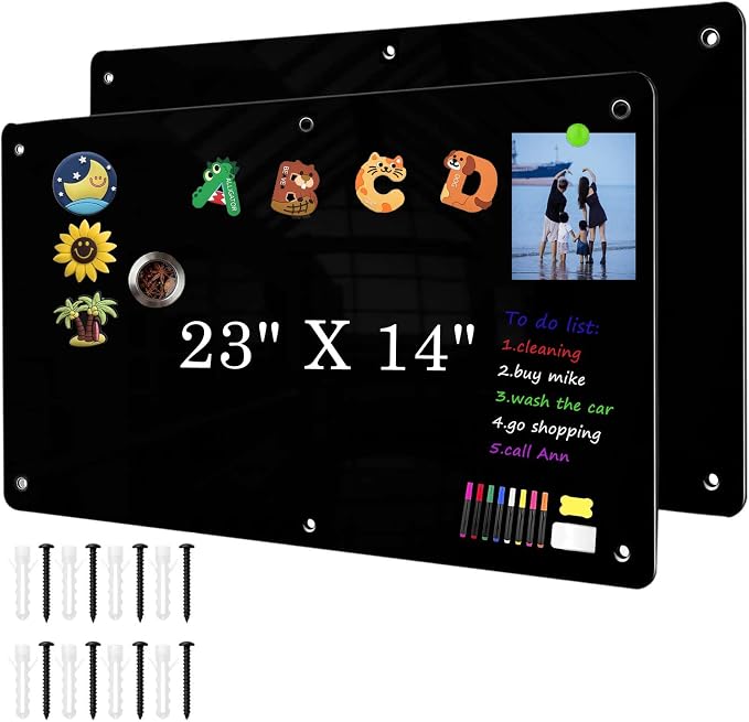 2Pack Black Magnetic Board, Suitable by OUCPC
