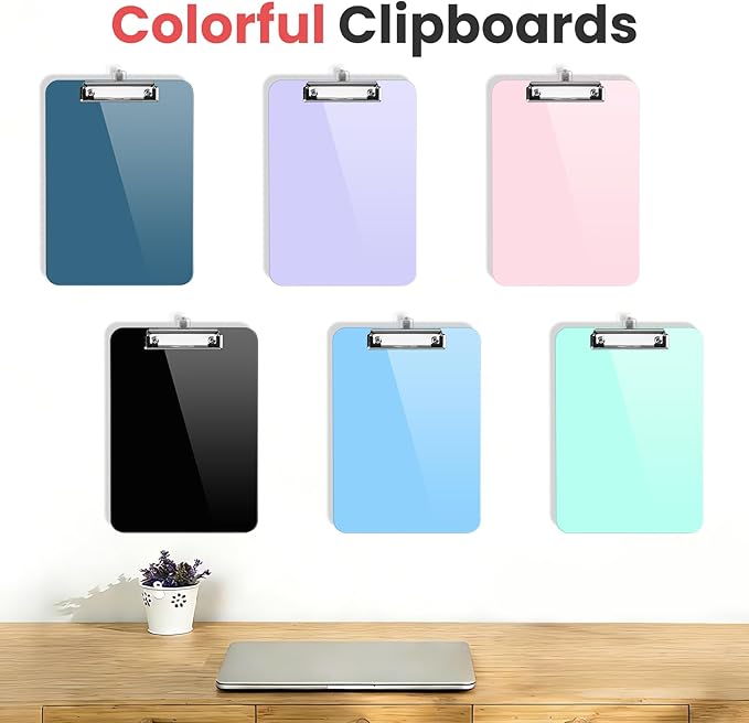 Sooez Plastic Clipboard with Pen Holder, Clip Boards 8.5x11 with Low Profile - Image 7