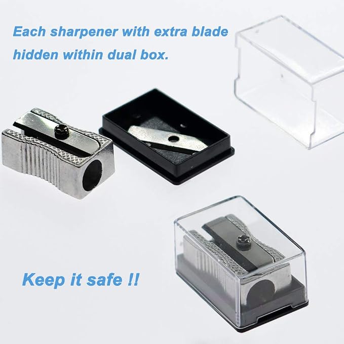 Metal Pencil Sharpeners Aluminum Alloy Handheld Single Hole Manual Sharpener - Image 6