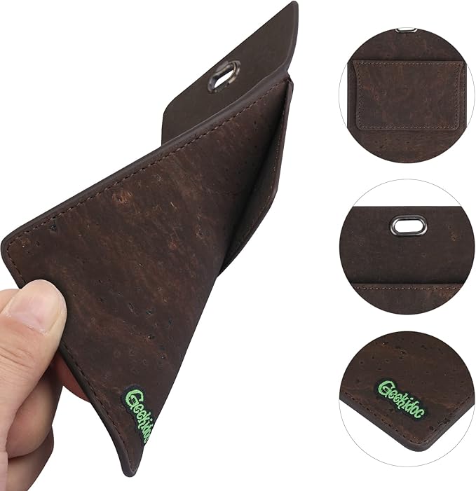Premium Portuguese Cork Pocket Protector for Men | Multi-Use Pocket Protectors for Shirts and Lab Coats | For Pen, Pencils, Pointers, and More | 1 Pack Brown Pocket Organizer Protector-DeskLoop Office