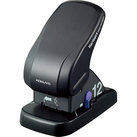 Kokuyo Harinacs Stapleless Stapler, Large Desktop Staple Free Stapler, 12 Sheet by Unknown