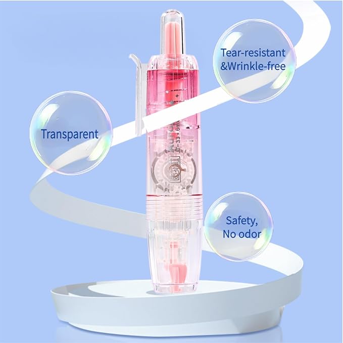 Refillable Correction Tape, 157 ft Total – 2 Pre-Filled Dispensers + 6 Snap-In - Image 2
